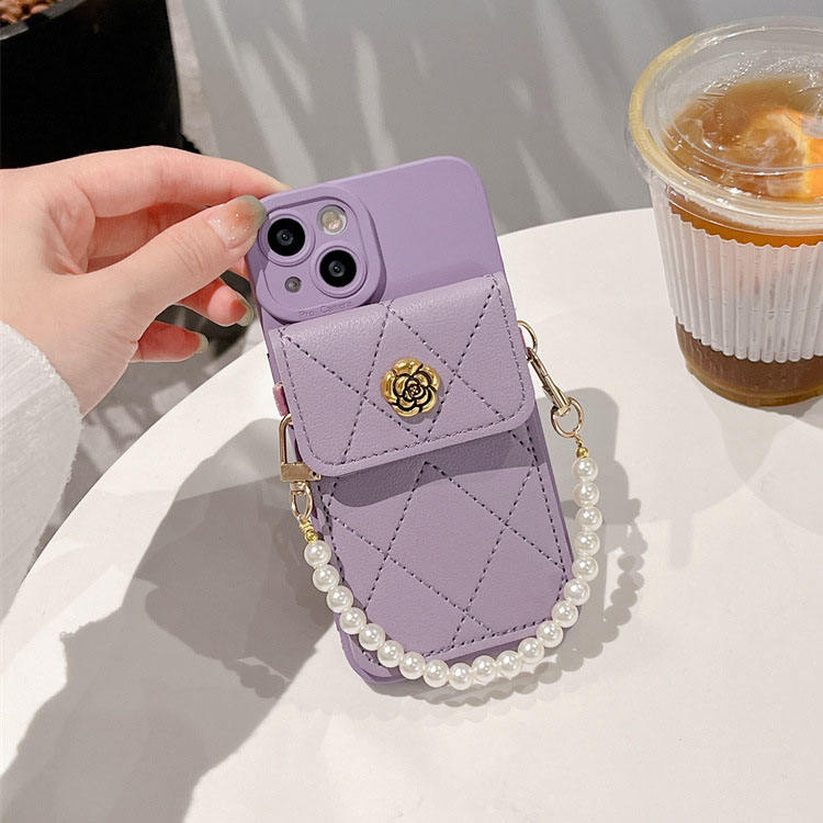 Royal Korean Pearl Pouch Sling iPhone Case