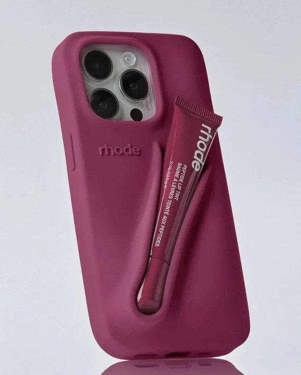 Silicon Lip Gloss iPhone Mobile Case With Tint