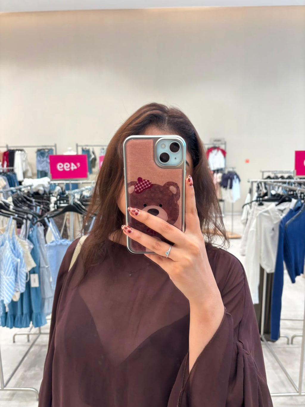 Cute Brown Teddy Bow case