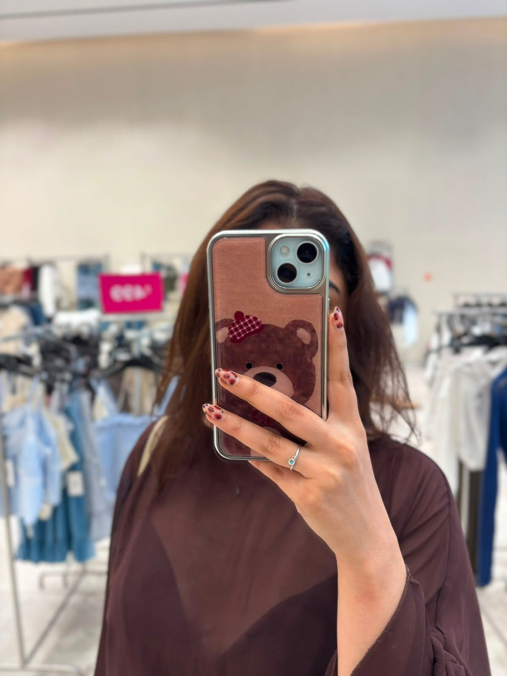 Cute Brown Teddy Bow case