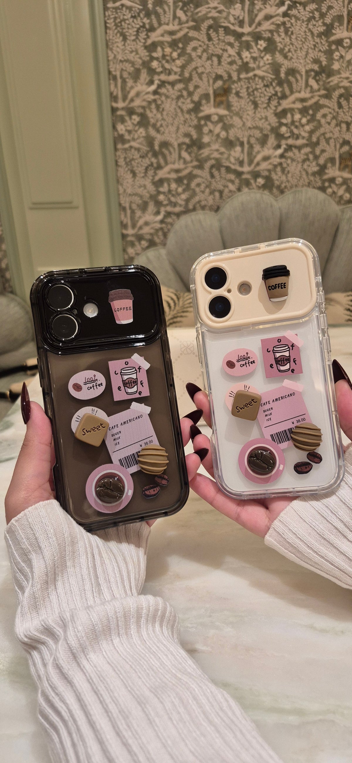 Cafe Americano Mirror 3D Phone Case
