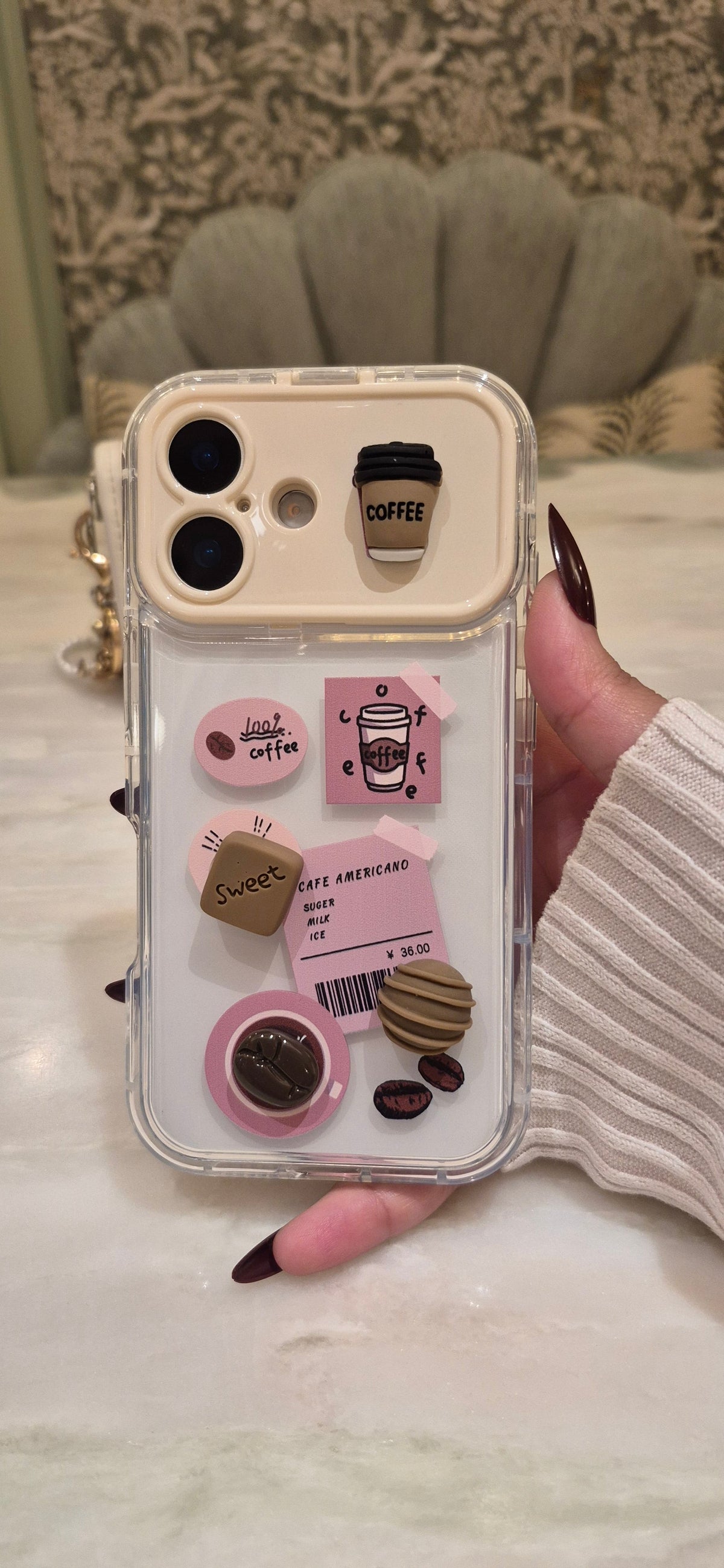 Cafe Americano Mirror 3D Phone Case
