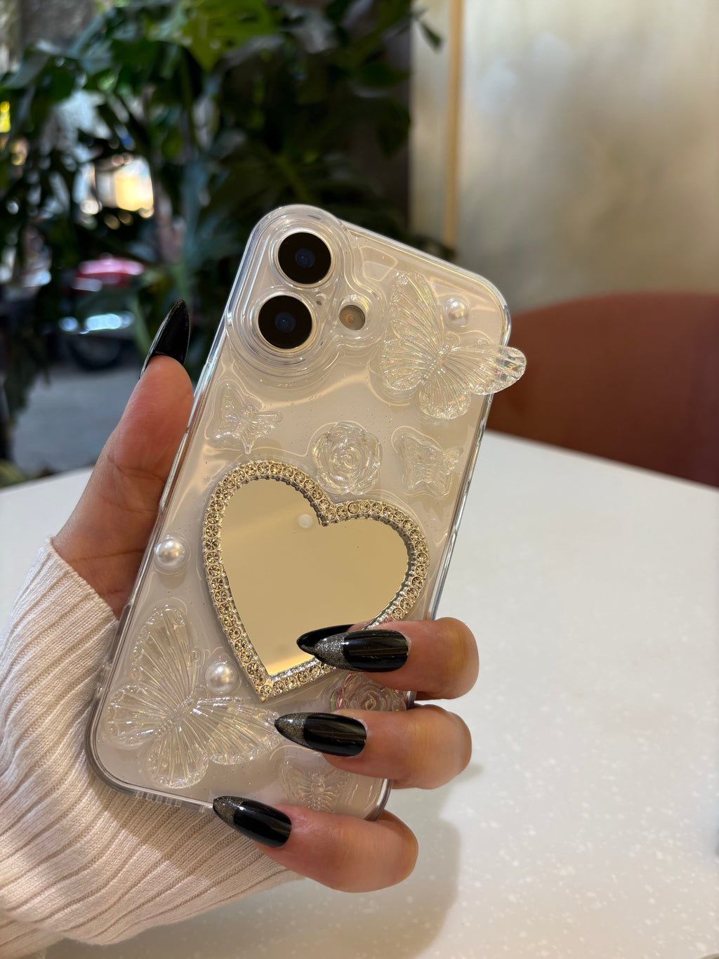Love Mirror Butterfly iPhone Case – Shock Protection
