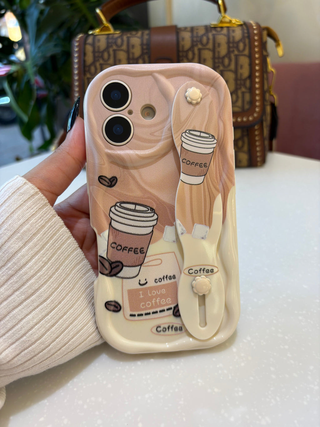 Coffee Holder Premium Silk-Finish Shatterproof iPhone Case