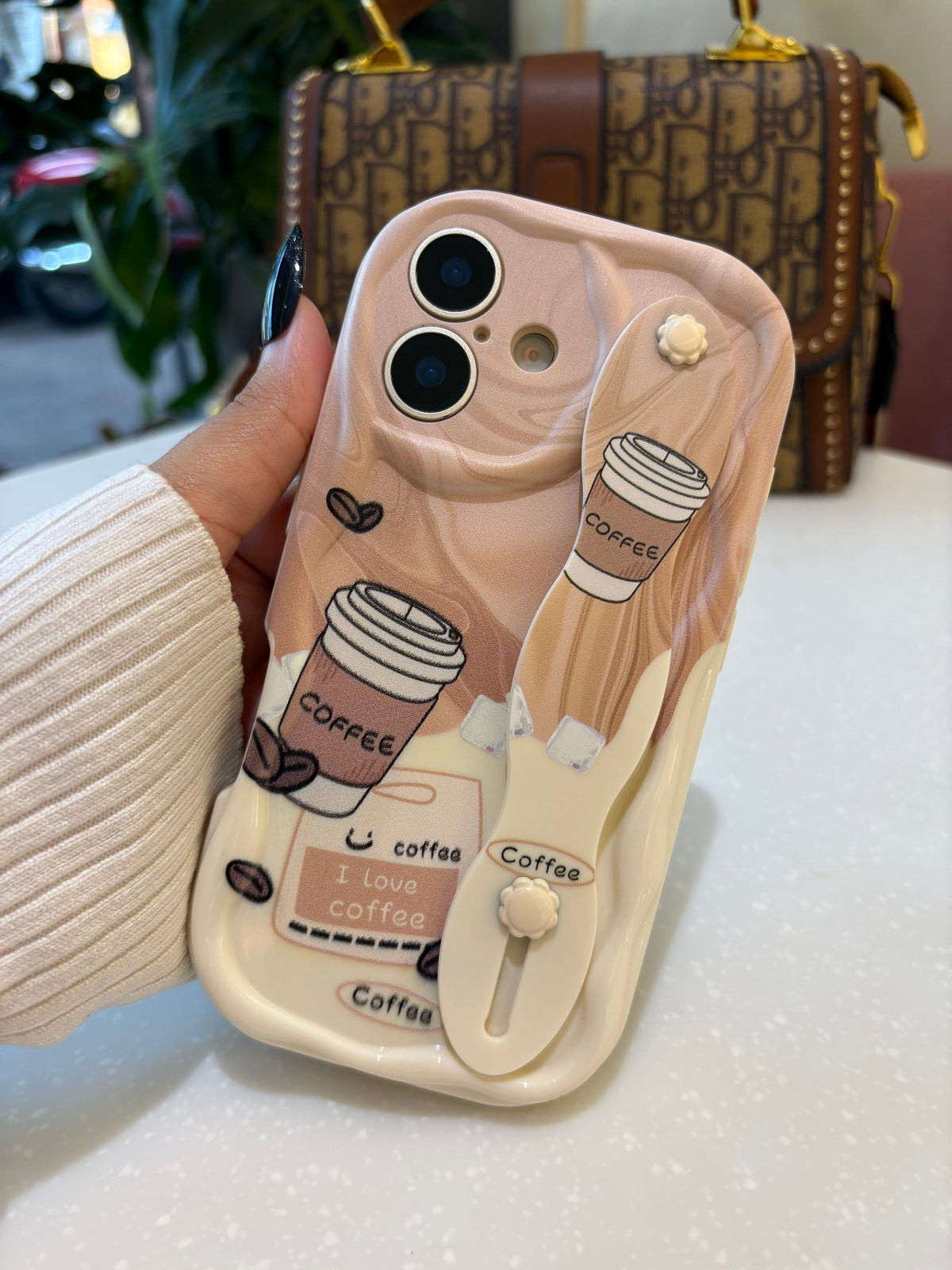 Coffee Holder Premium Silk-Finish Shatterproof iPhone Case