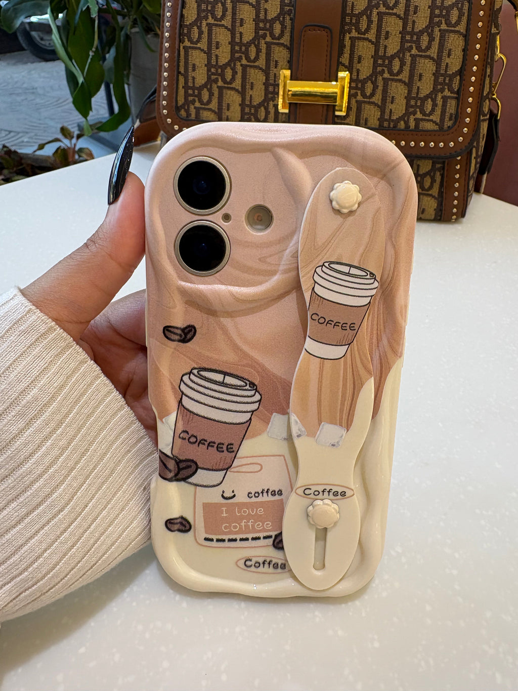 Coffee Holder Premium Silk-Finish Shatterproof iPhone Case