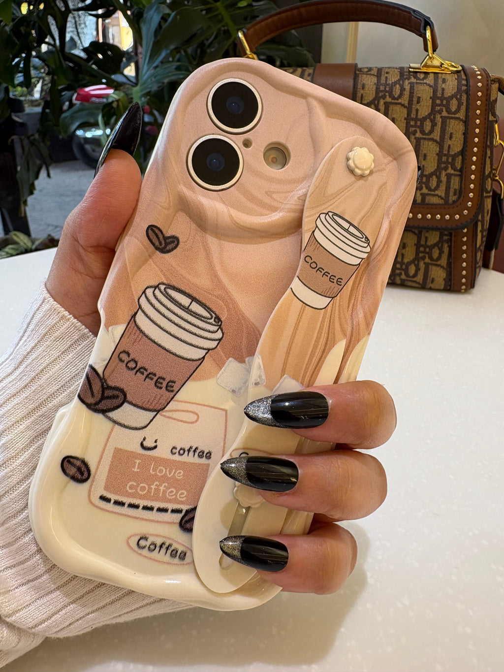 Coffee Holder Premium Silk-Finish Shatterproof iPhone Case