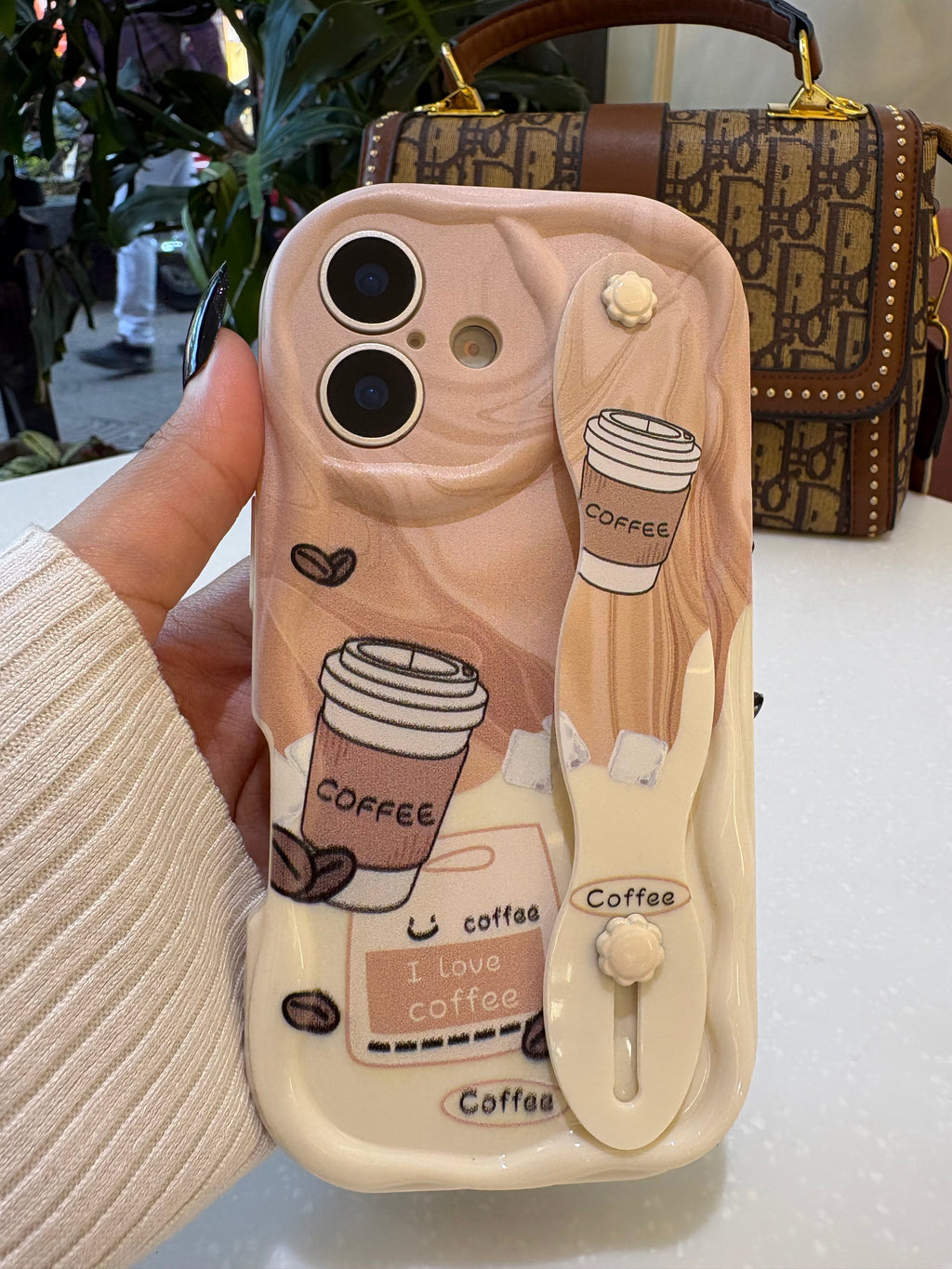 Coffee Holder Premium Silk-Finish Shatterproof iPhone Case