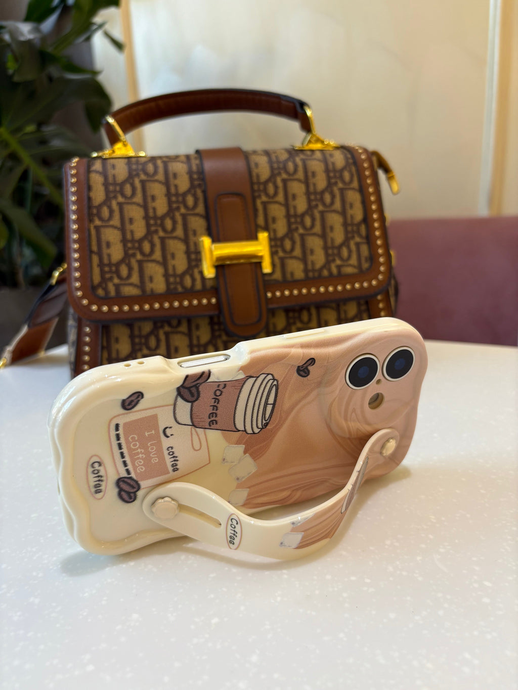 Coffee Holder Premium Silk-Finish Shatterproof iPhone Case