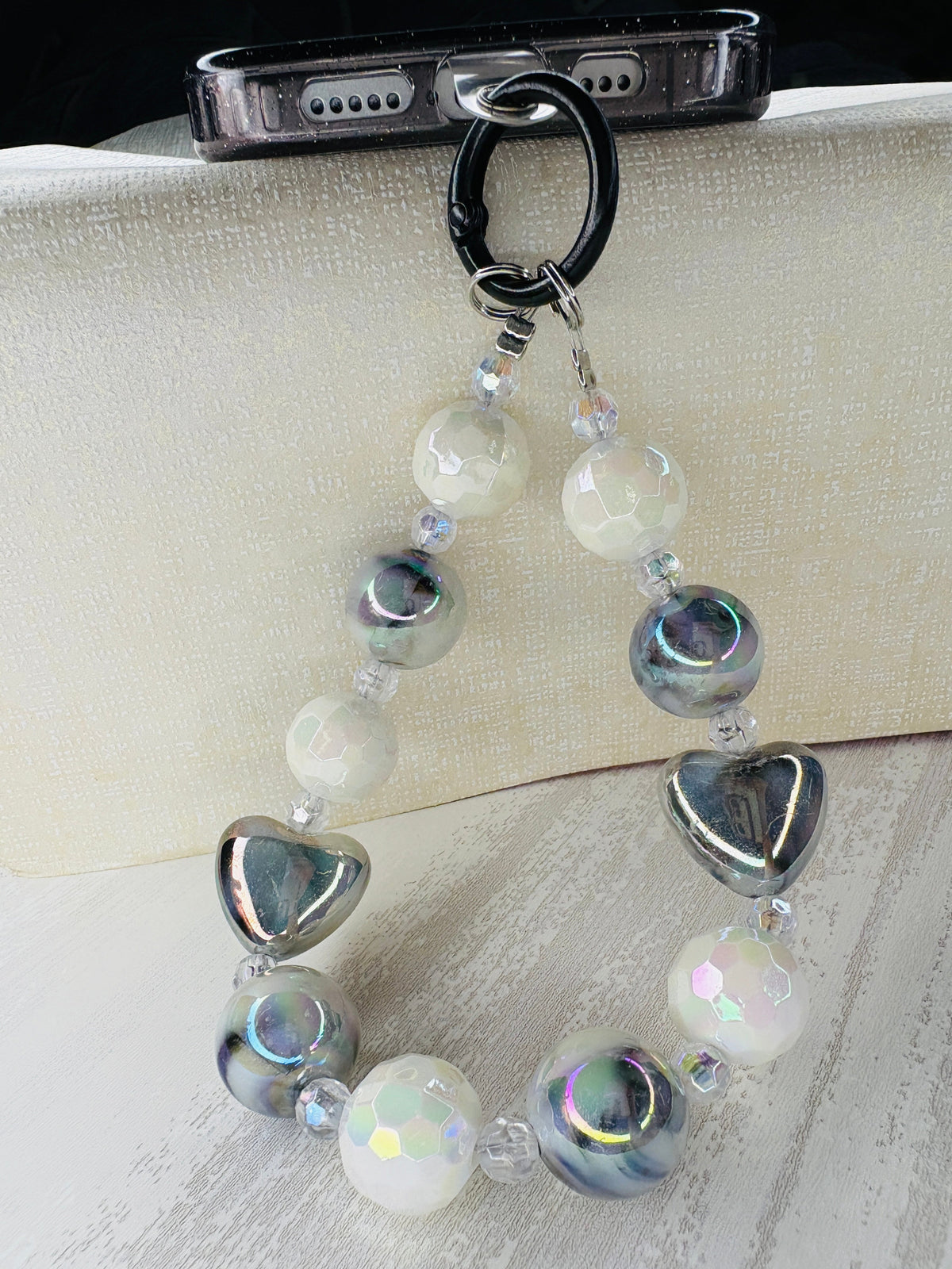 Luxury Marble Charm and Lanyard
