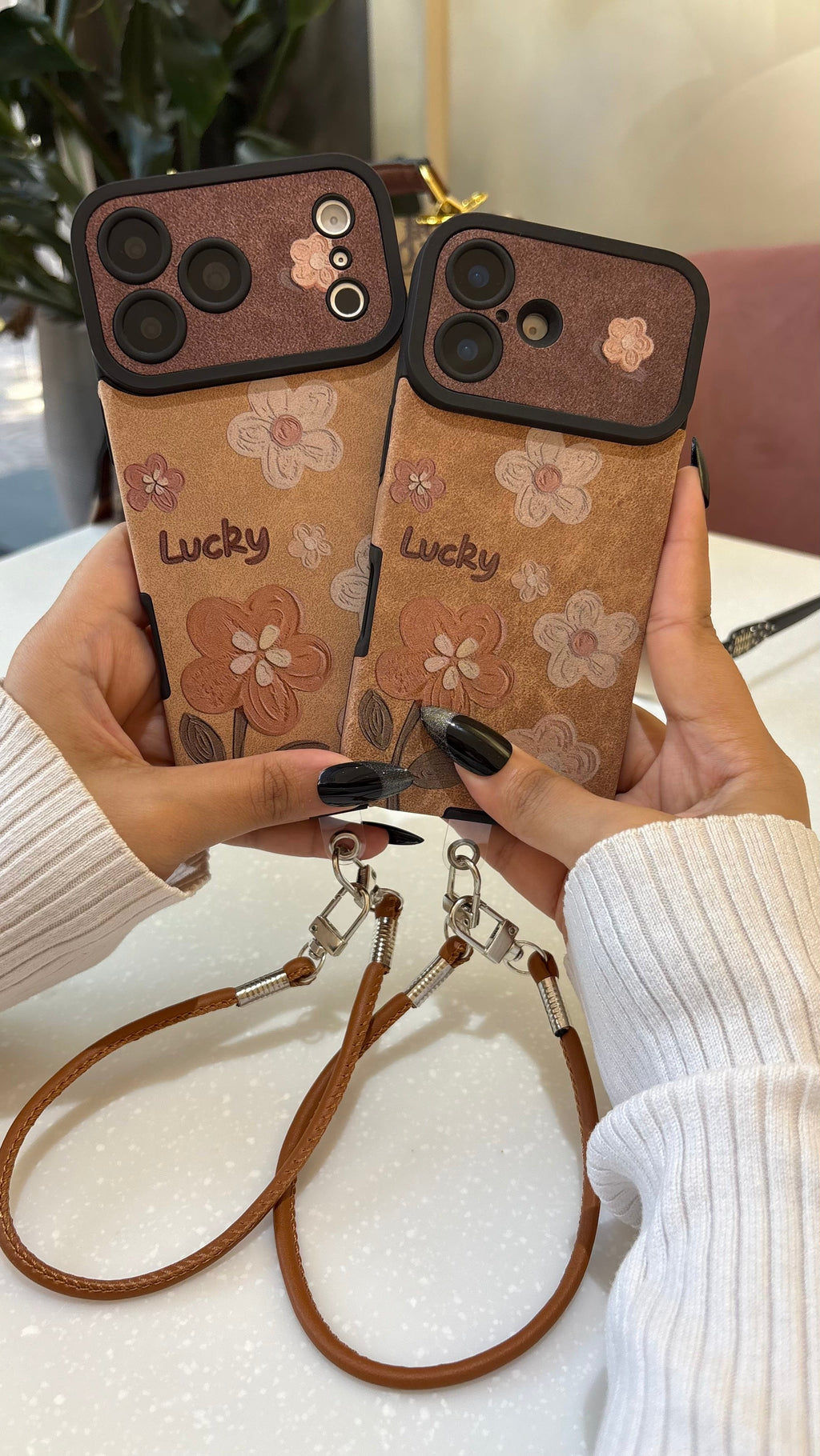 Lucky Floral PU Leather Case