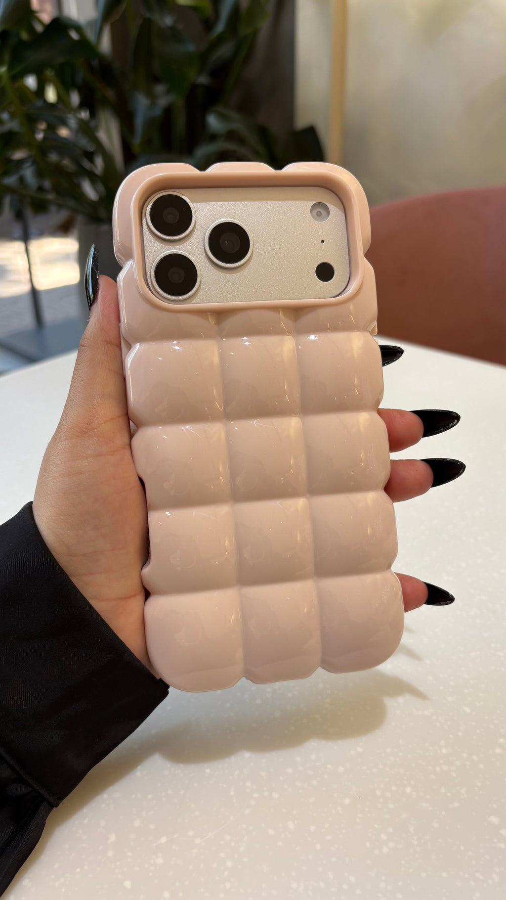 Baby Pink Puffer Case