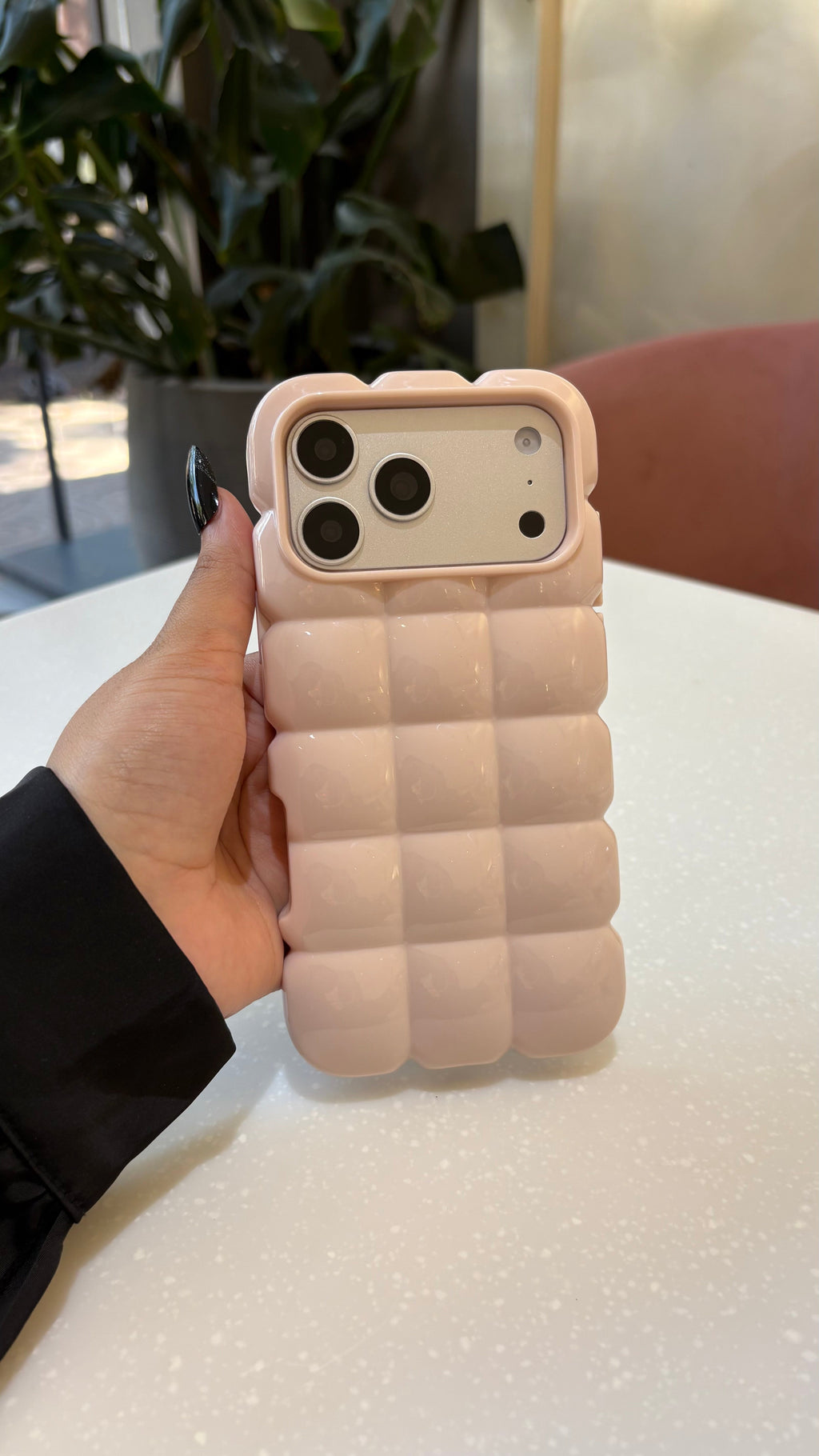 Baby Pink Puffer Case