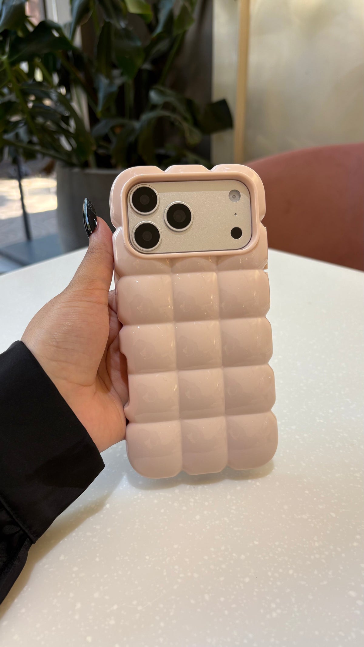 Baby Pink Puffer Case