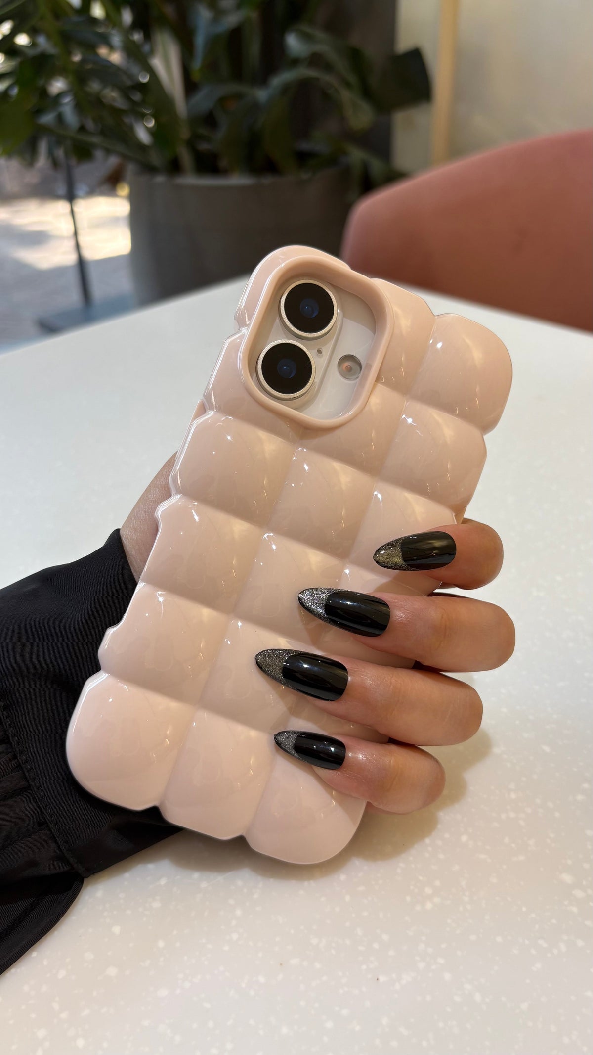 Baby Pink Puffer Case