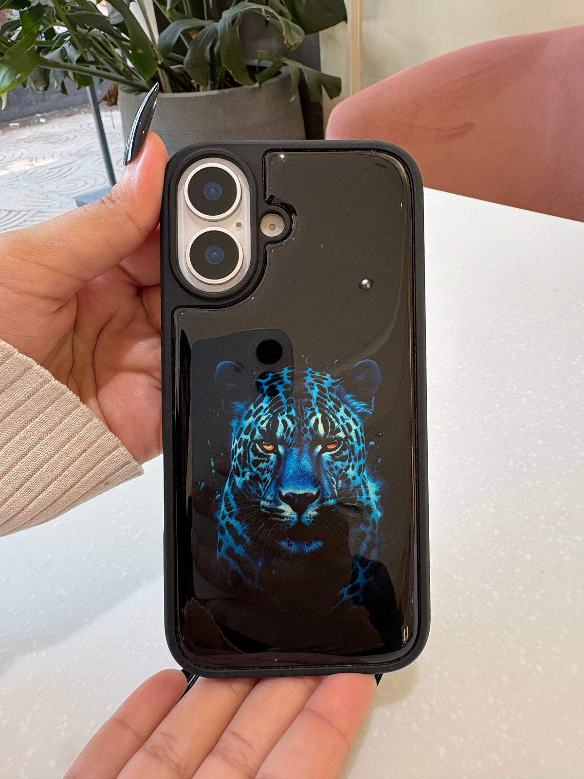 Blue Panther iPhone Case