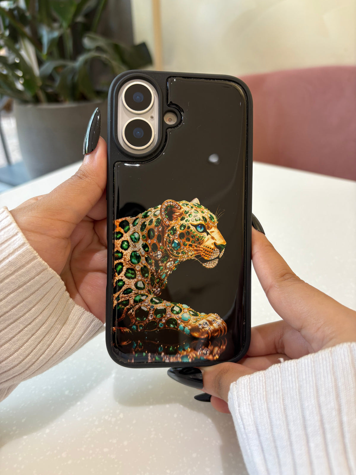 Emerald Leopard iPhone Case