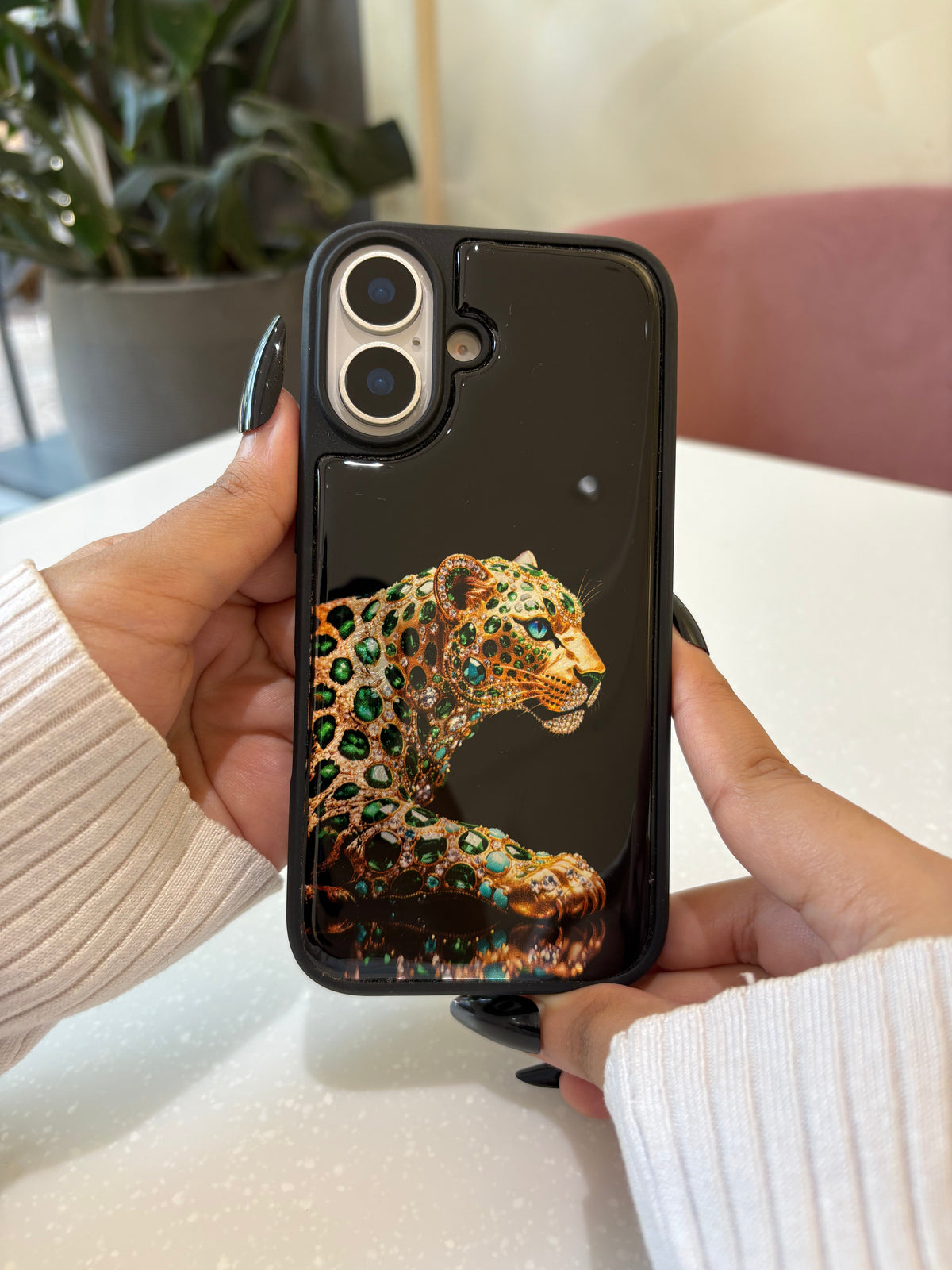 Emerald Leopard iPhone Case