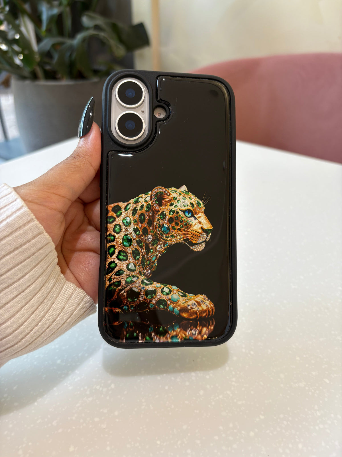 Emerald Leopard iPhone Case