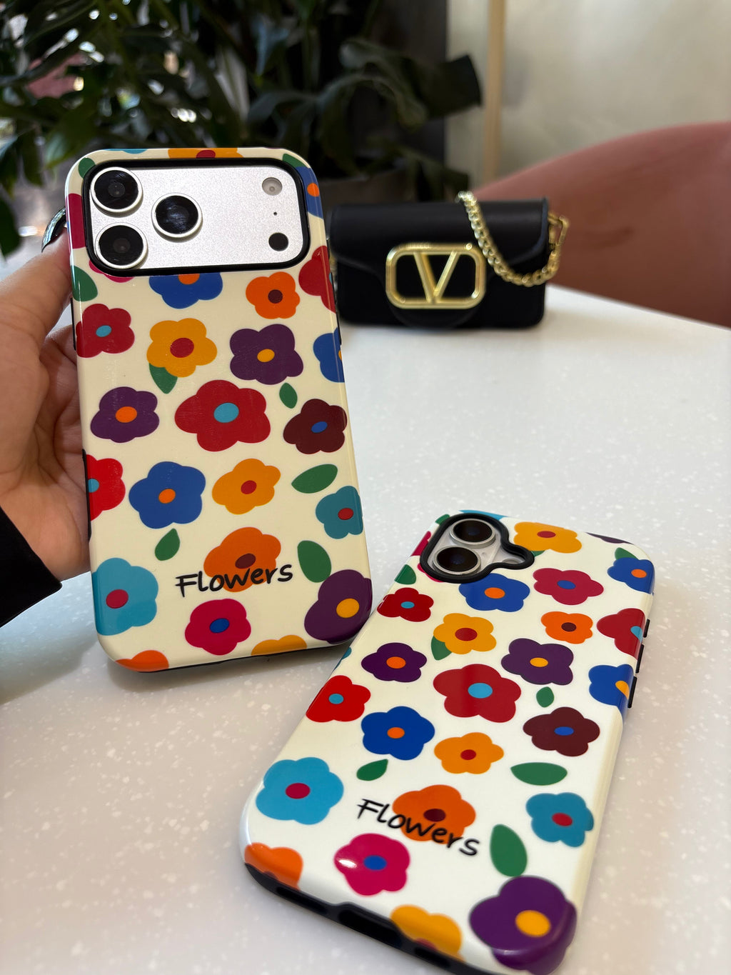 Color Pop Flowers iPhone Case