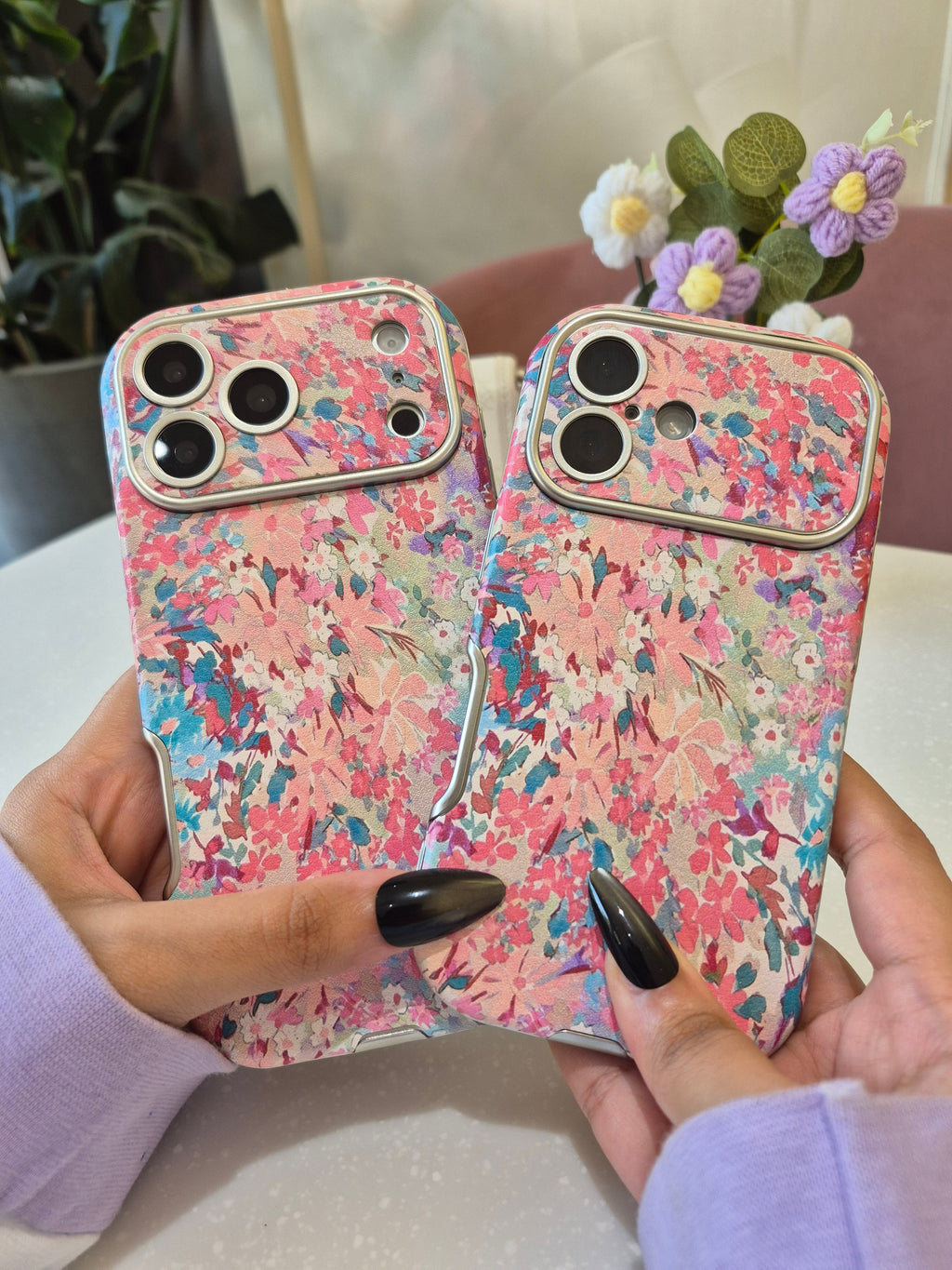 Pink Abstract Art iPhone Case