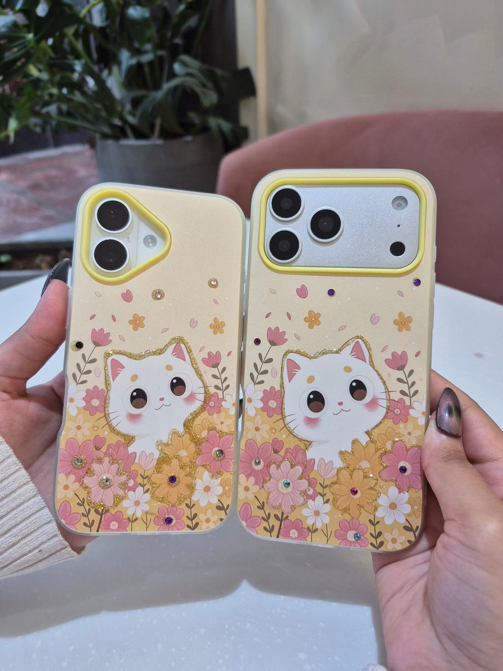 Floral Kitty iPhone Case