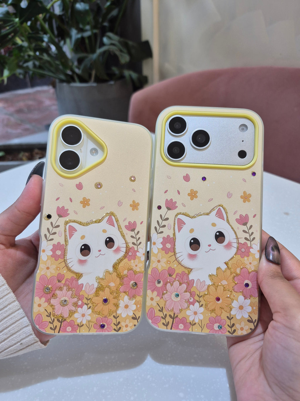 Floral Kitty iPhone Case