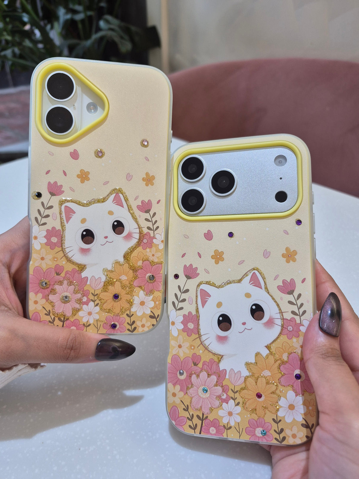 Floral Kitty iPhone Case
