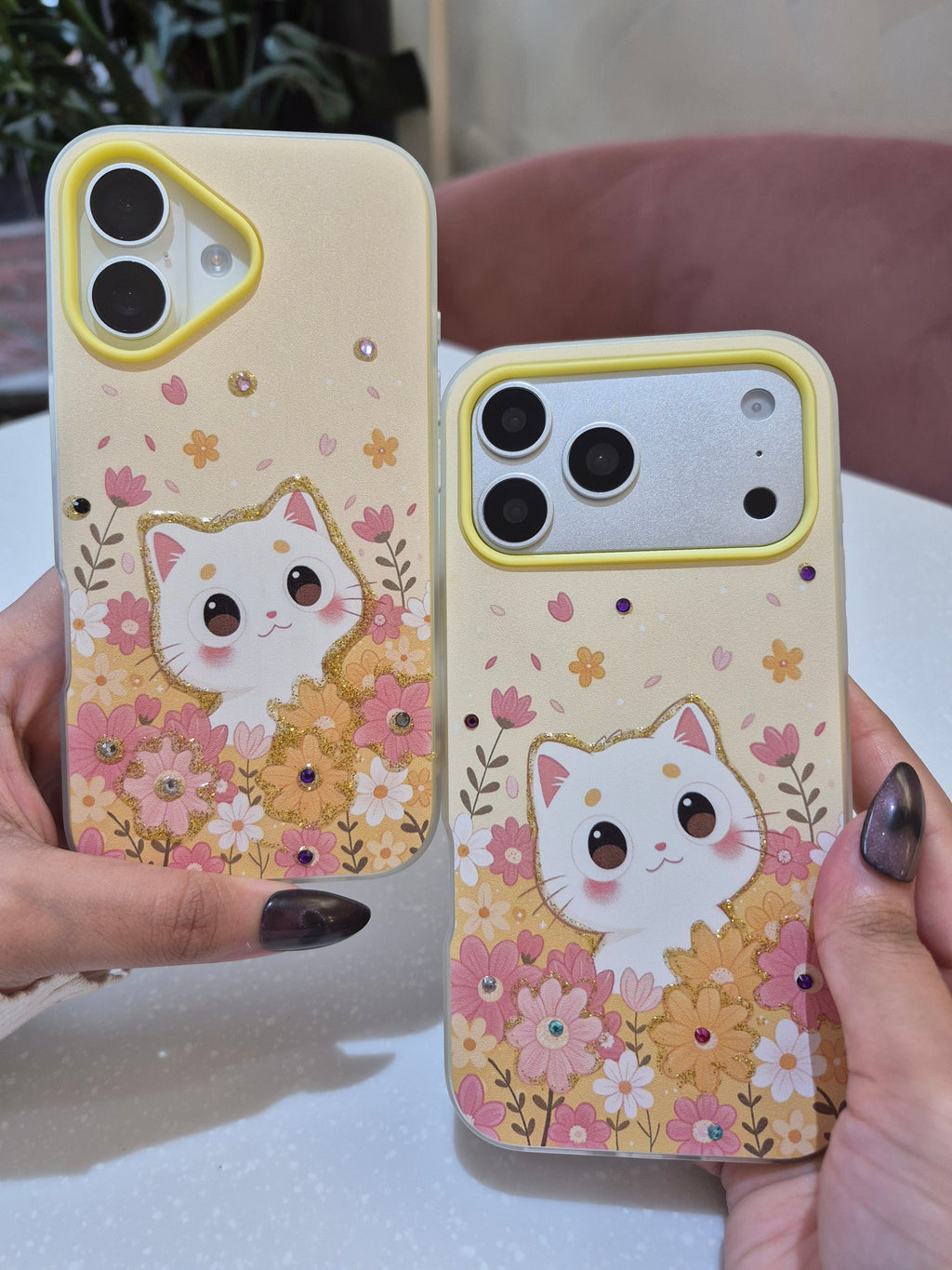 Floral Kitty iPhone Case