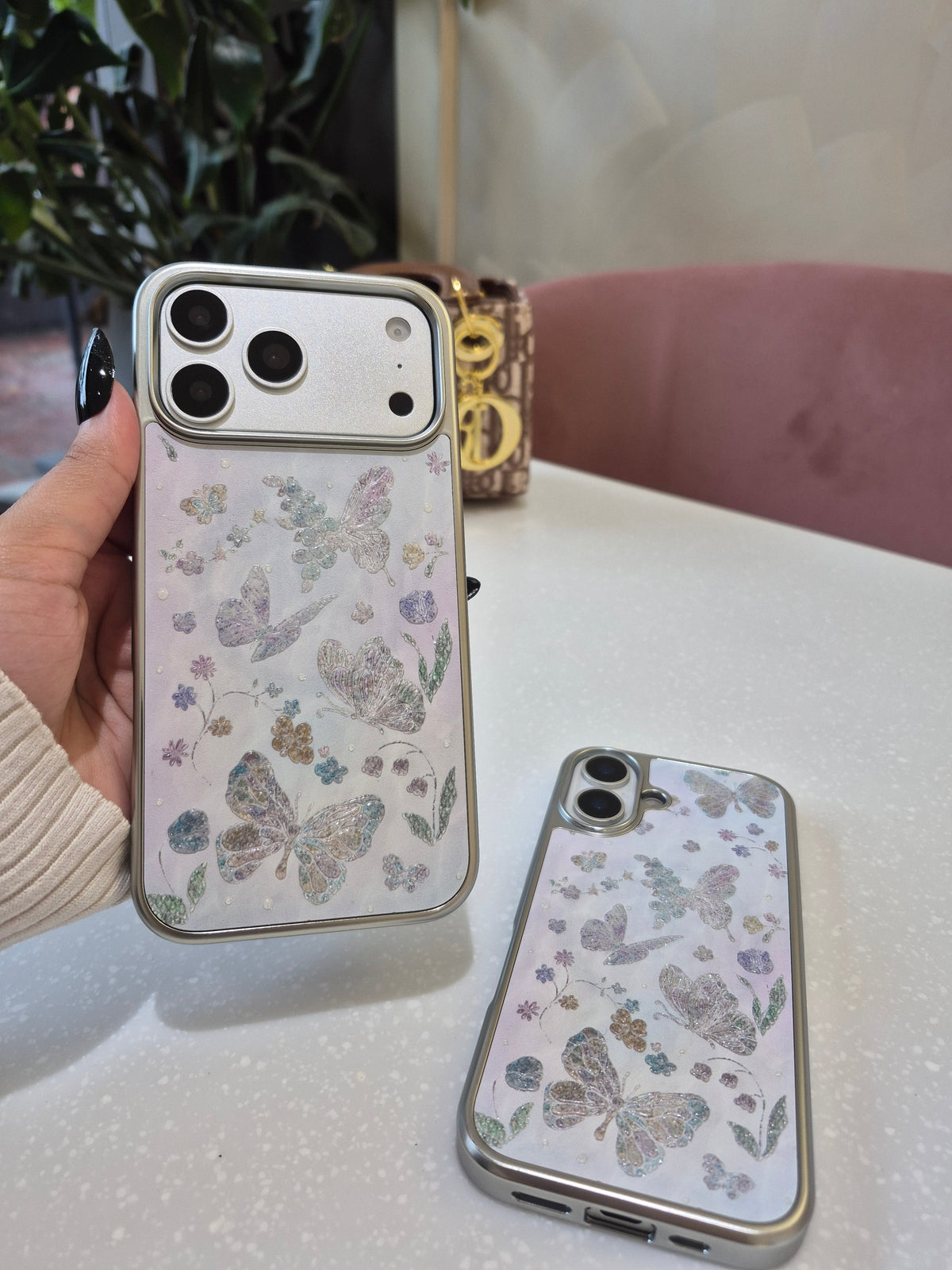 Glitter Butterfly Garden Case