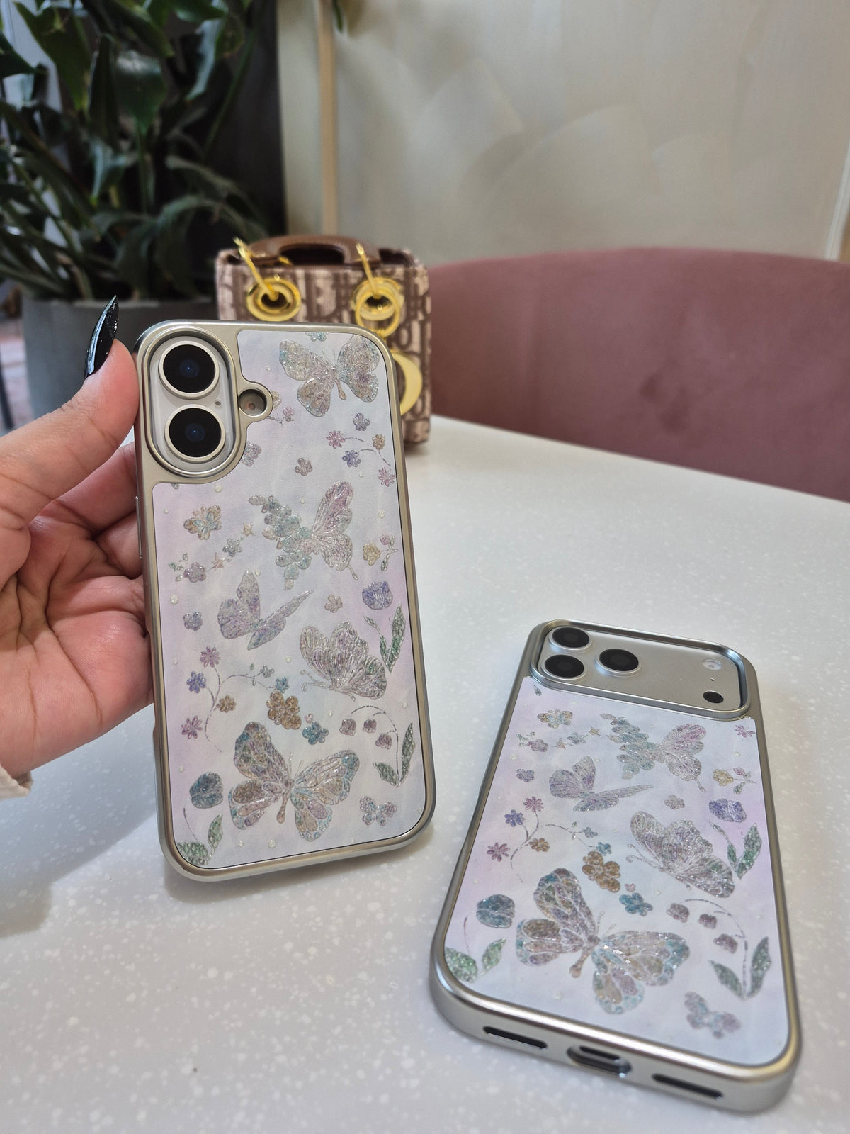 Glitter Butterfly Garden Case