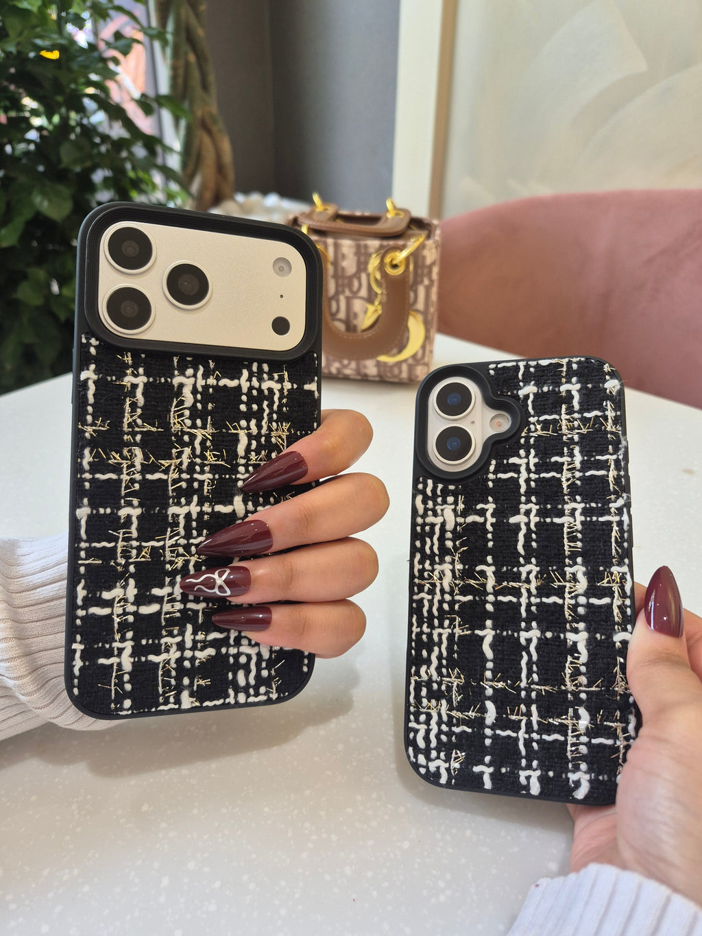 Black Tweed Weave Case