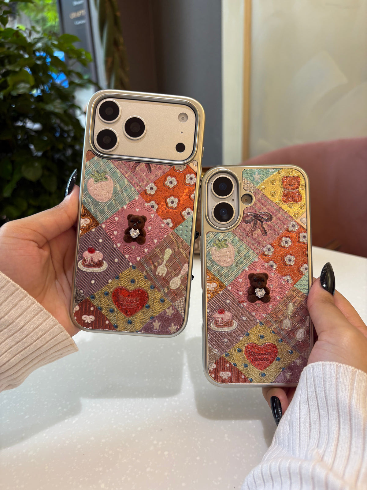 Vintage Patchwork Teddy Case