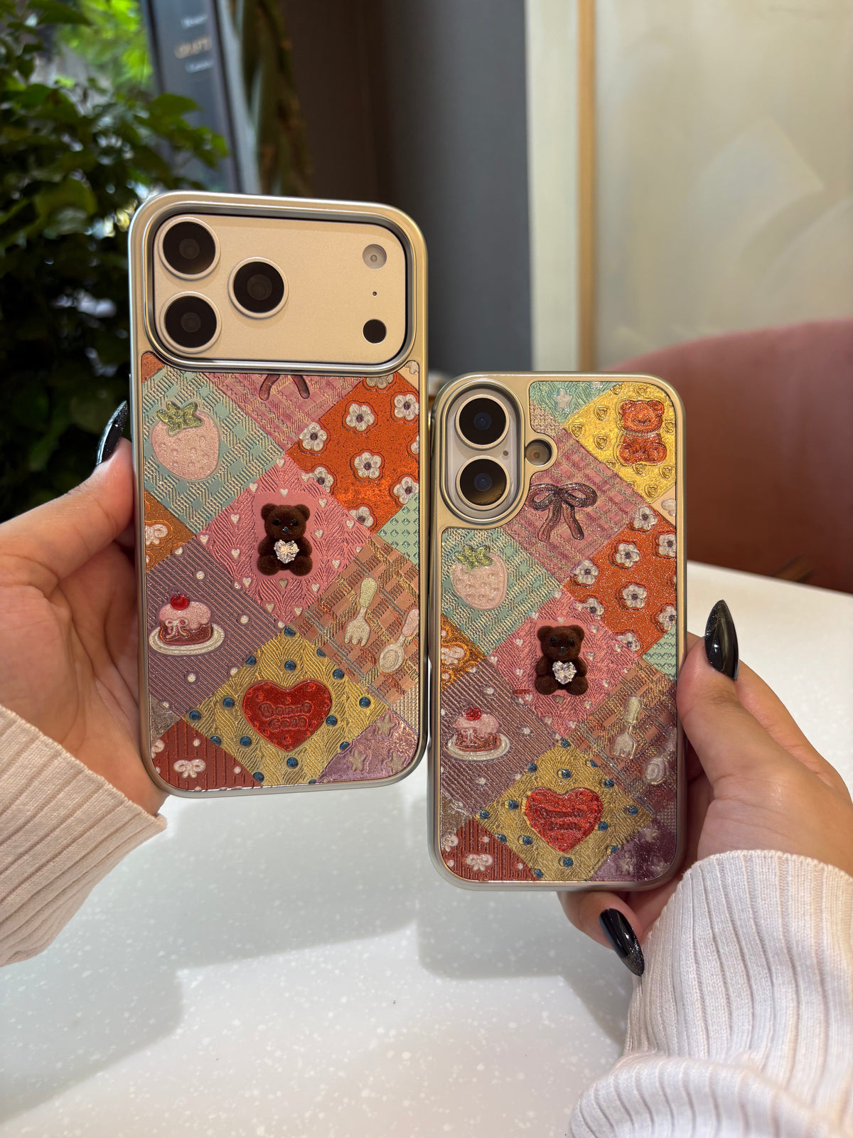 Vintage Patchwork Teddy Case