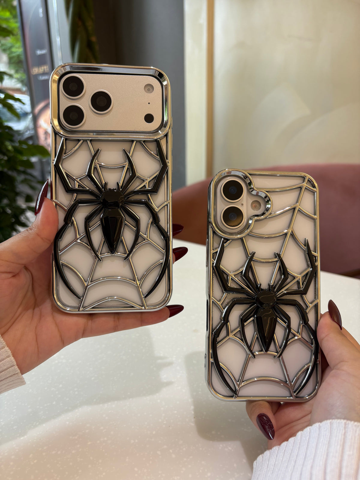 3D Spider Web Phone Case