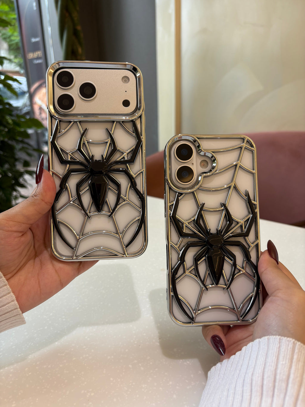 3D Spider Web Phone Case