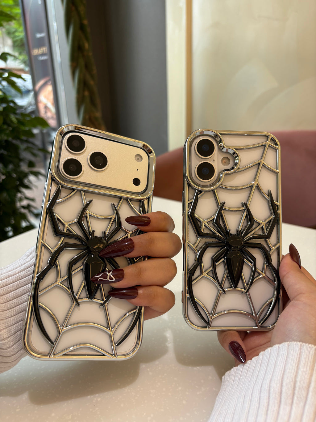 3D Spider Web Phone Case