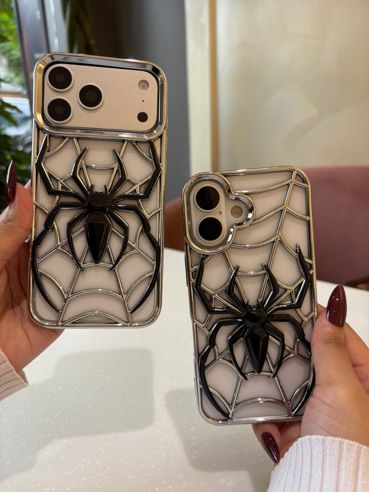 3D Spider Web Phone Case