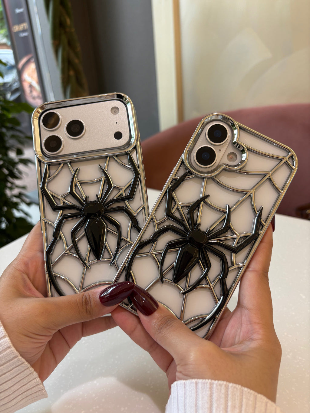 3D Spider Web Phone Case