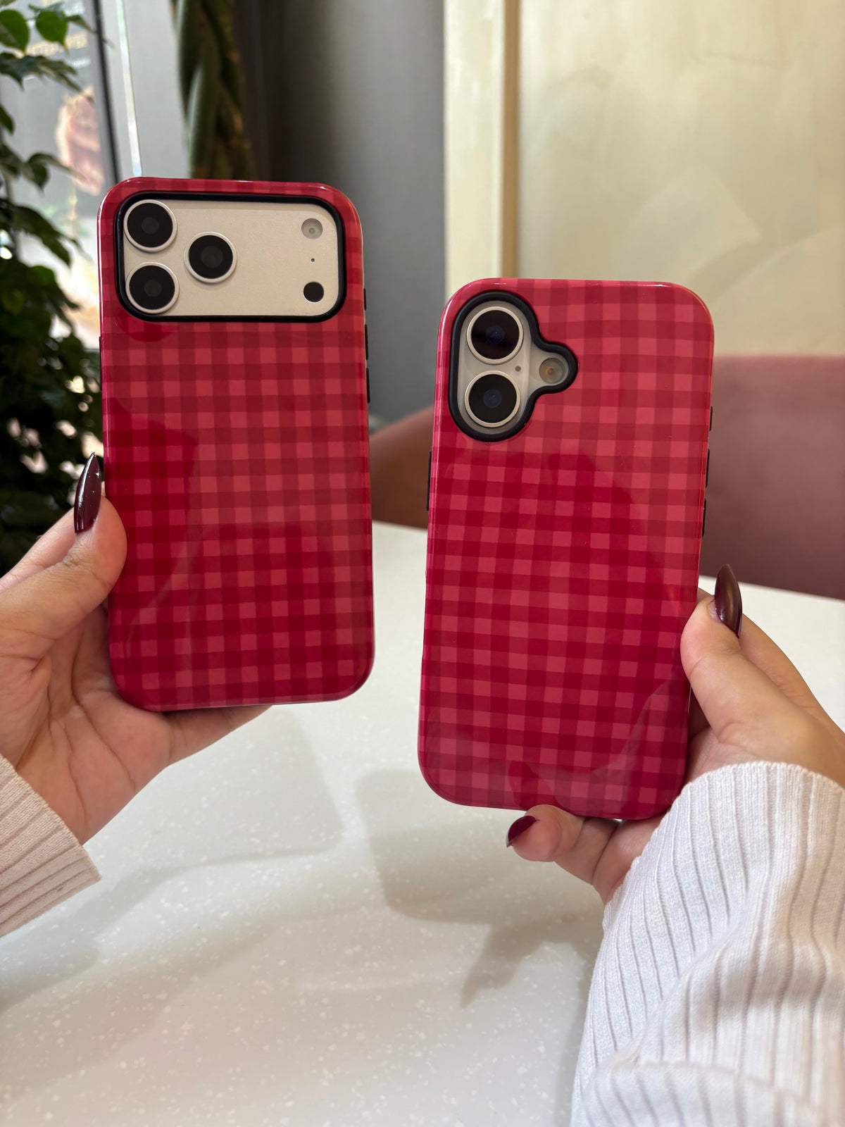 Berry Gingham Case