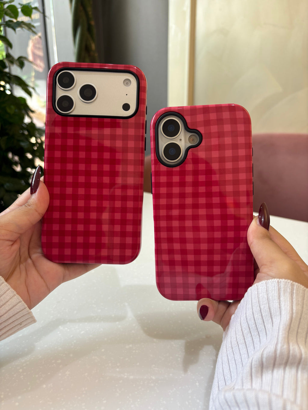 Berry Gingham Case