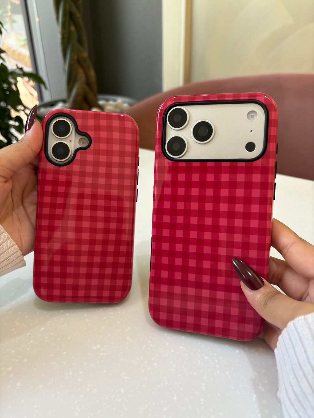 Berry Gingham Case