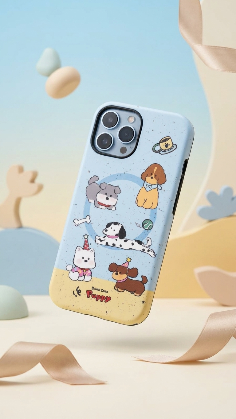 Playful Puppy Park MagSafe Case