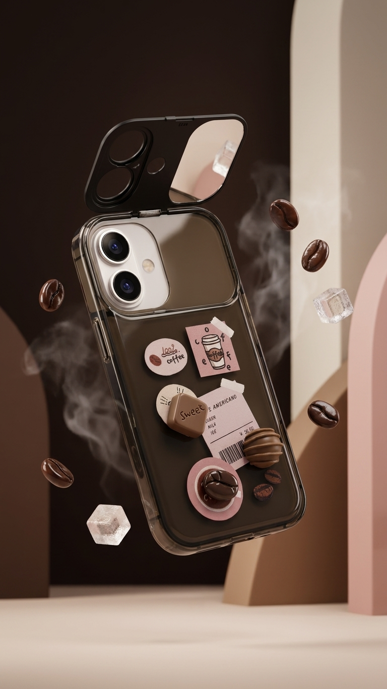 Cafe Americano Mirror 3D Phone Case