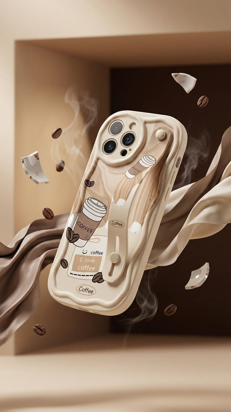 Coffee Holder Premium Silk-Finish Shatterproof iPhone Case