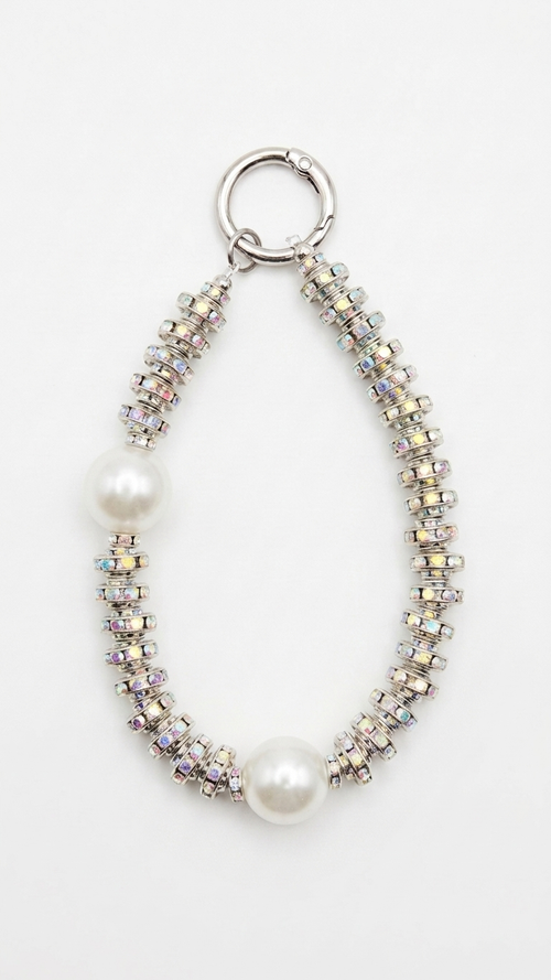 Aurora Pearl Crystal Phone Charm