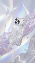 Crystal Butterfly Quicksand Glitter Case