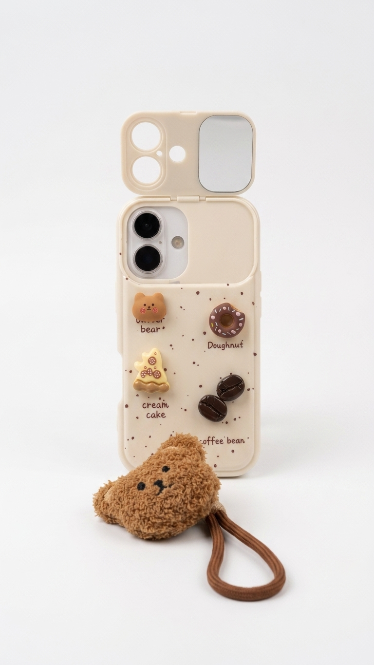 Donut Cookie Cafe Mirror 3D iPhone Case