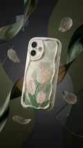 Flower Tulip Shockproof iPhone Case – Stylish Floral Protection