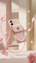 Royal Korean Pearl Pouch Sling iPhone Case